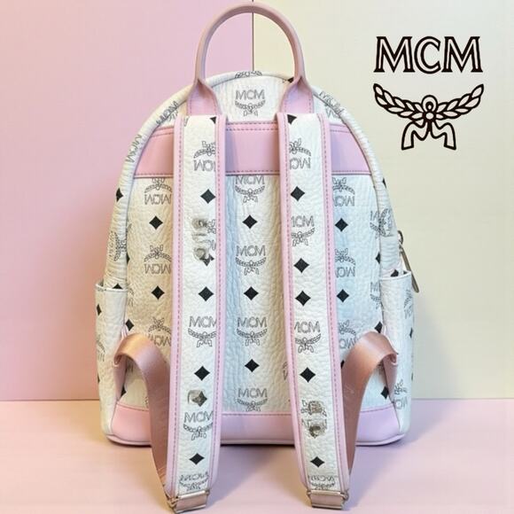 MCM Visetos PUNK RABBIT Stark Backpack EXCELLENT & HTF! 🩷 🐰 - Picture 4 of 9